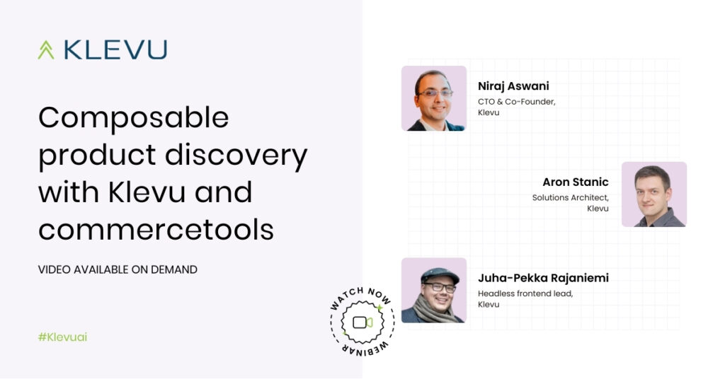 Composable product discovery with Klevu and commercetools 1