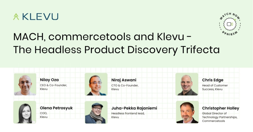 MACH commercetools and Klevu The Headless Product Discovery Trifecta 1
