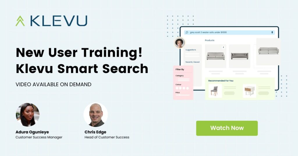 New User Training Klevu Smart Search 1
