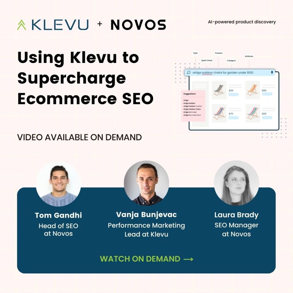 Using Klevu to Supercharge Ecommerce SEO